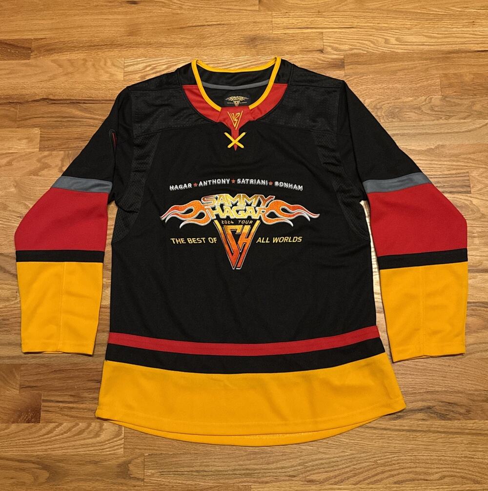 Sammy Hagar Best of All Worlds VIP 2024 Concert Tour Hockey Jersey Mens Medium